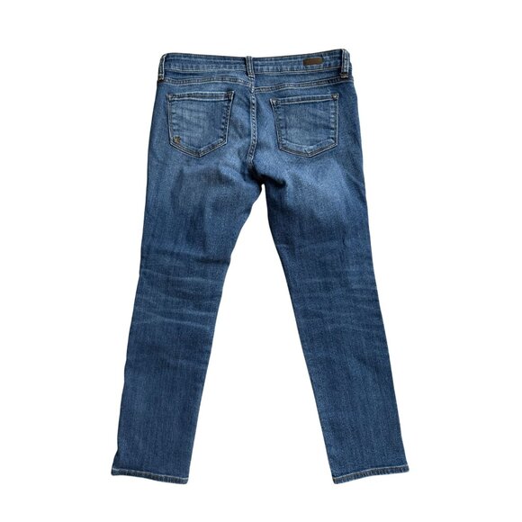 KUT FROM THE KLOTH  Blue Medium Wash Distressed Jeans Size 4P - Picture 3 of 8